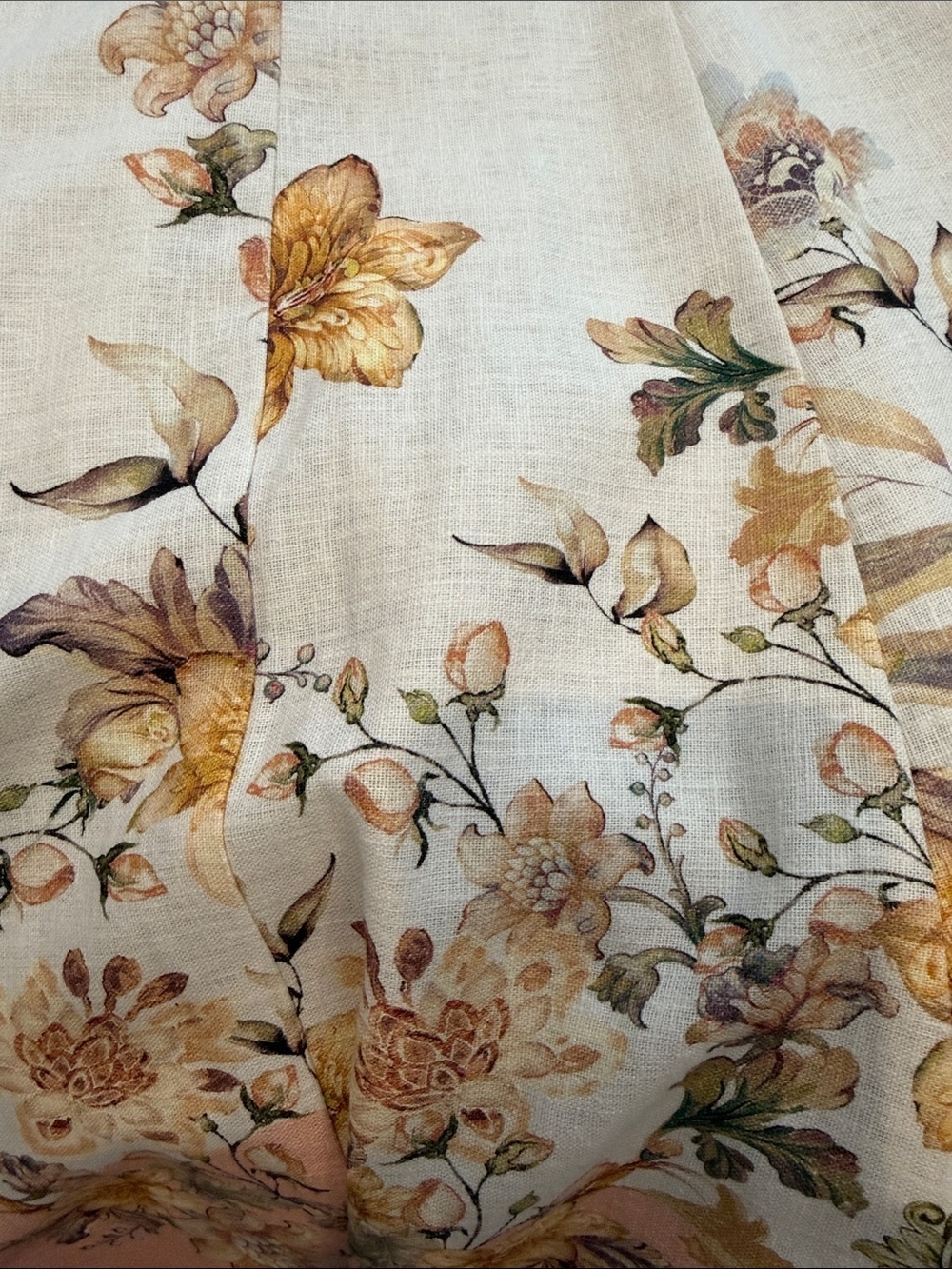 NWOT JOIE Cream & Blush Floral Midi Dress Size XS - Picture 6 of 9